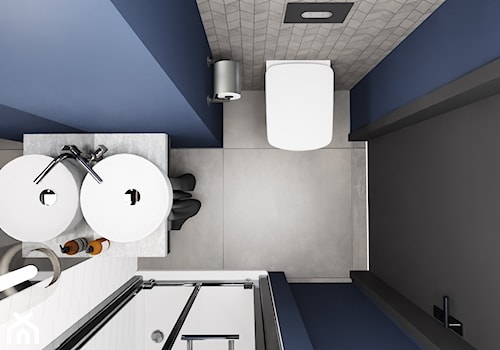 MINImum powierzchni, MAXImum funkcjonalności - Kawalerka - Mała bez okna łazienka, styl nowoczesny - zdjęcie od Beata Wyrzycka