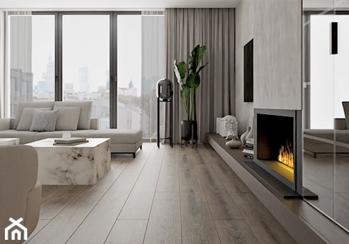 Stylowy apartament - Salon, styl minimalistyczny - zdjęcie od Beata Wyrzycka
