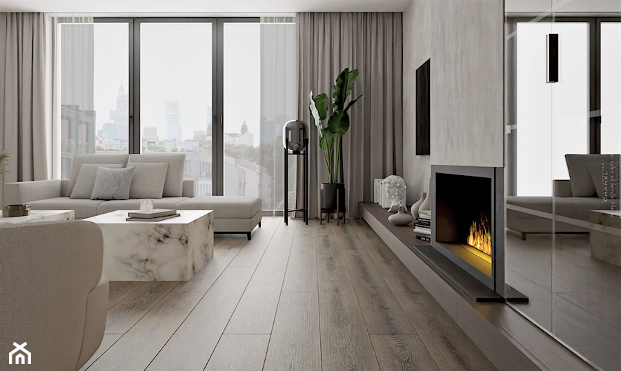 Stylowy apartament - Salon, styl minimalistyczny - zdjęcie od Beata Wyrzycka