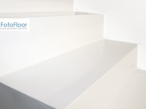Białe schody żywiczne - zdjęcie od FotoFloor