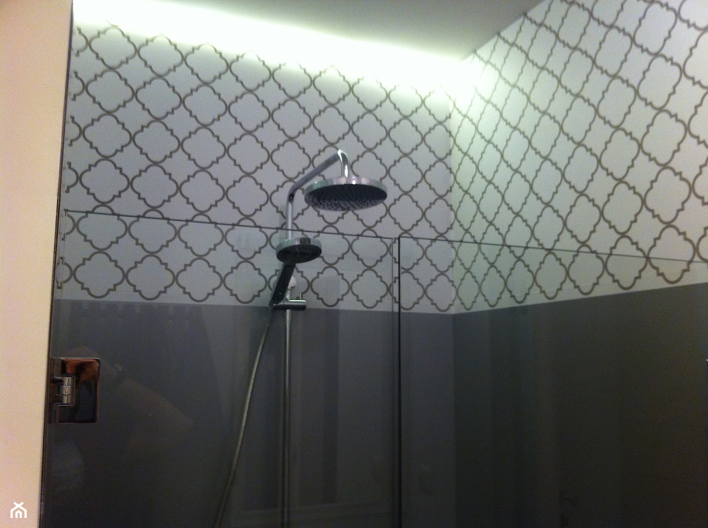 Zabudowa kabin prysznicowych z dowolną grafiką - zdjęcie od dekoracje pomieszczeń - Homebook