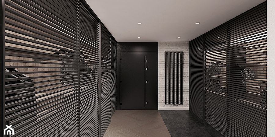 Łódzki loft - Garderoba, styl minimalistyczny - zdjęcie od mess architects