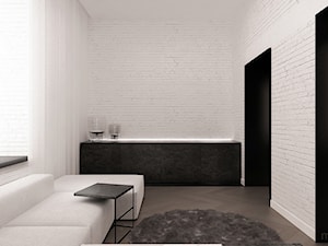 Łódzki loft - Salon, styl minimalistyczny - zdjęcie od mess architects