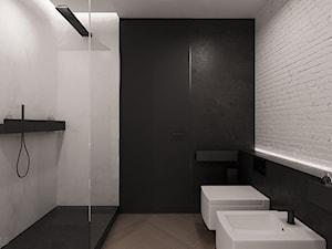 Łódzki loft - Łazienka, styl minimalistyczny - zdjęcie od mess architects