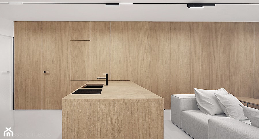 Projekt mieszkania typu studio - Kuchnia, styl minimalistyczny - zdjęcie od mess architects