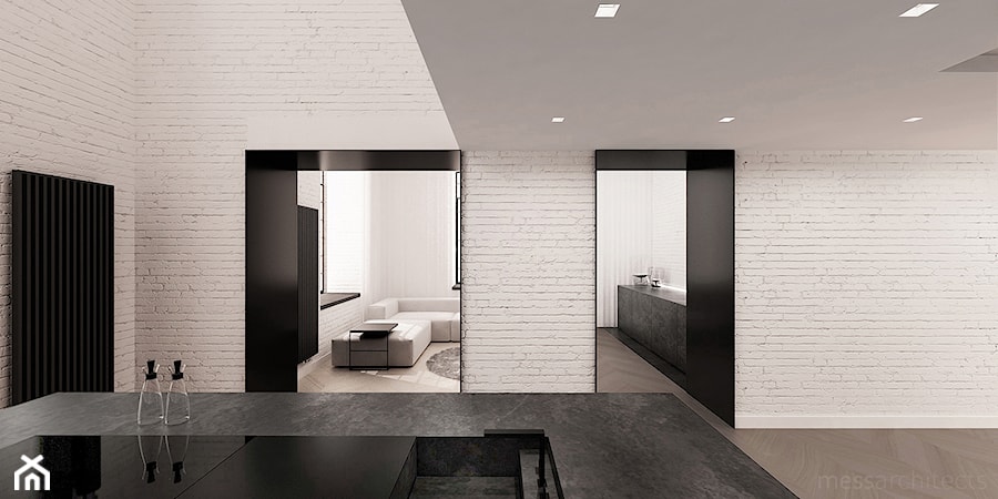 Łódzki loft - Kuchnia, styl minimalistyczny - zdjęcie od mess architects