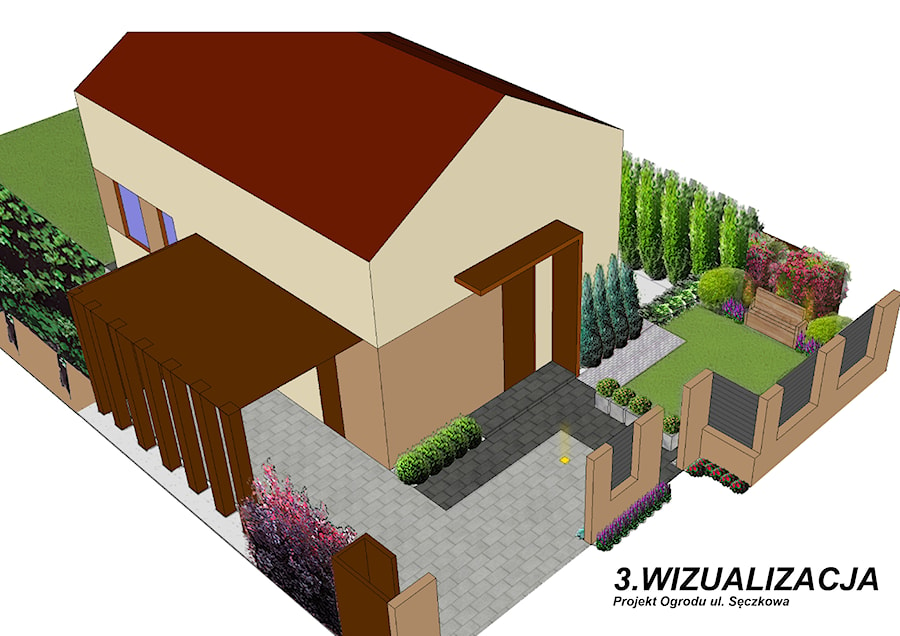 Projekty & Wizualizacje Nowoczesnych Ogrodów - Ogród, styl minimalistyczny - zdjęcie od KingaBerowska