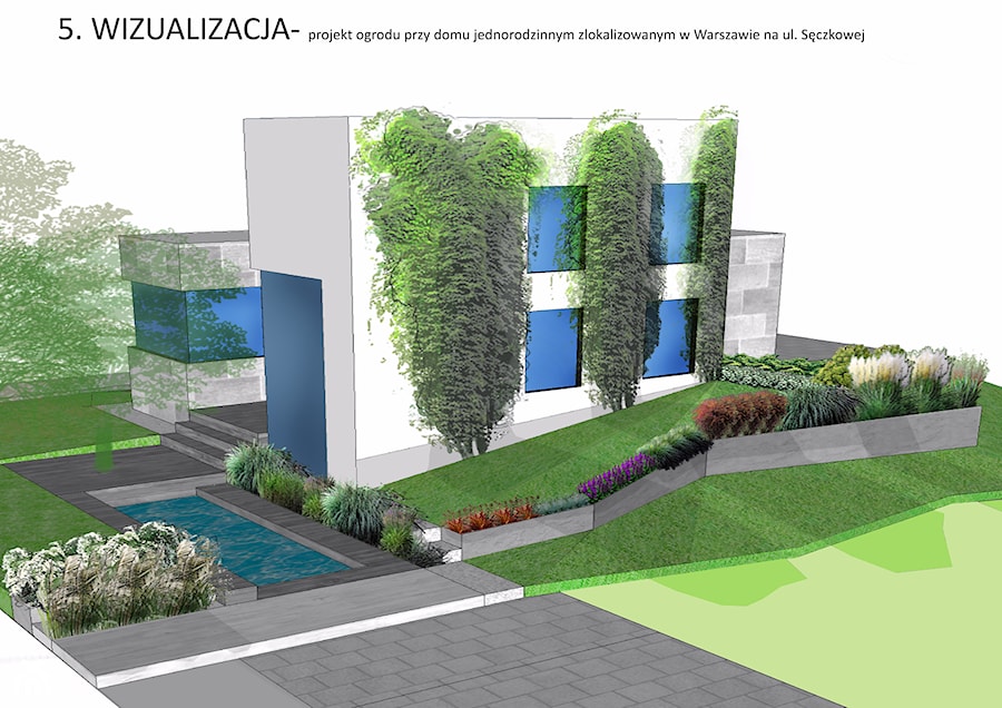 Projekty & Wizualizacje Nowoczesnych Ogrodów - Ogród, styl nowoczesny - zdjęcie od KingaBerowska