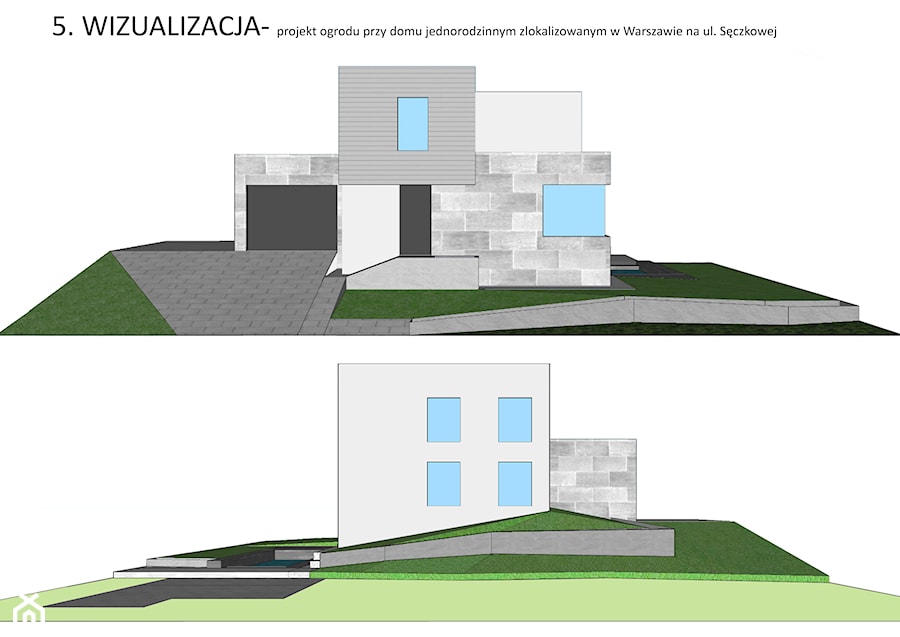 Projekty & Wizualizacje Nowoczesnych Ogrodów - Ogród, styl nowoczesny - zdjęcie od KingaBerowska