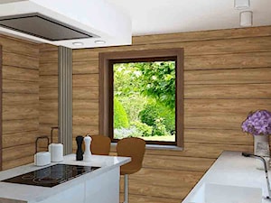Dom z bali nad Zalewem Sulejowskim - Kuchnia, styl nowoczesny - zdjęcie od Design Factory Studio Projektowe