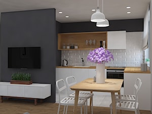 Metamorfoza mieszkania w bloku - Salon, styl skandynawski - zdjęcie od Design Factory Studio Projektowe