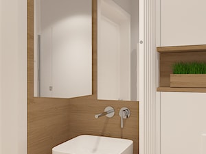 Dom jednorodzinny na Rataja - Bez okna łazienka, styl skandynawski - zdjęcie od Design Factory Studio Projektowe