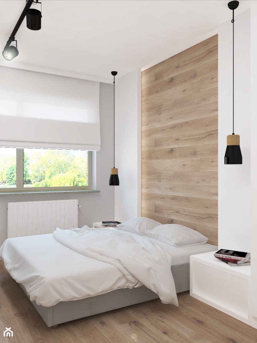 Apartament na Rudzkiej - Mała średnia sypialnia, styl skandynawski - zdjęcie od Design Factory Studio Projektowe
