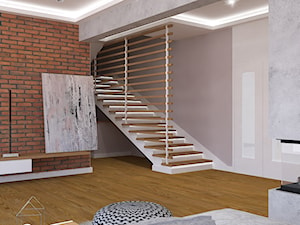 Dom w Smardzewicach - Schody, styl skandynawski - zdjęcie od Design Factory Studio Projektowe