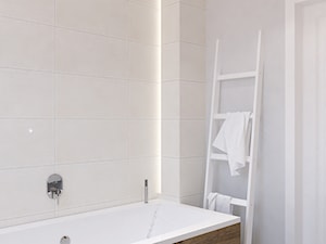 Dom jednorodzinny na Rataja - Mała bez okna łazienka, styl skandynawski - zdjęcie od Design Factory Studio Projektowe