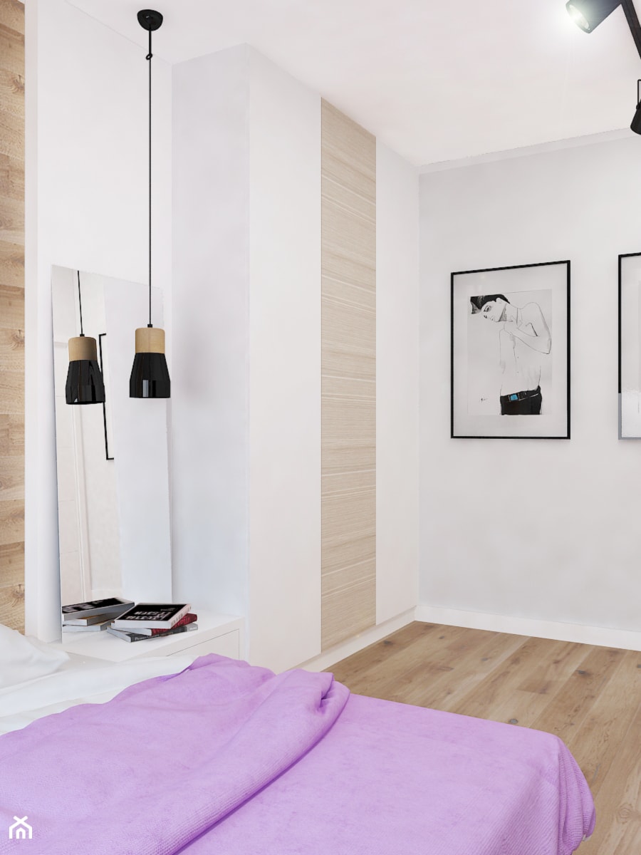 Apartament na Rudzkiej - Sypialnia, styl skandynawski - zdjęcie od Design Factory Studio Projektowe