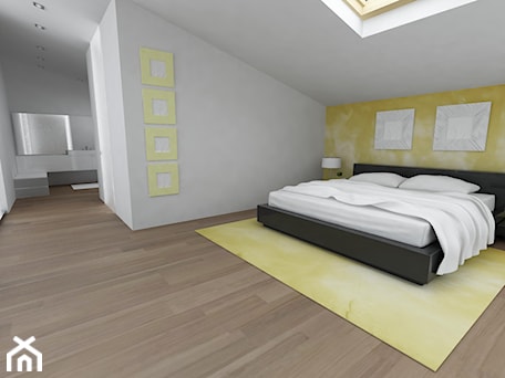 Aranżacje wnętrz - Sypialnia: APARTAMENT NA PODDASZU - Sypialnia, styl nowoczesny - Design Factory Studio Projektowe. Przeglądaj, dodawaj i zapisuj najlepsze zdjęcia, pomysły i inspiracje designerskie. W bazie mamy już prawie milion fotografii!