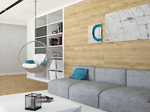 Apartament na Wilanowie - Salon, styl nowoczesny - zdjęcie od Design Factory Studio Projektowe