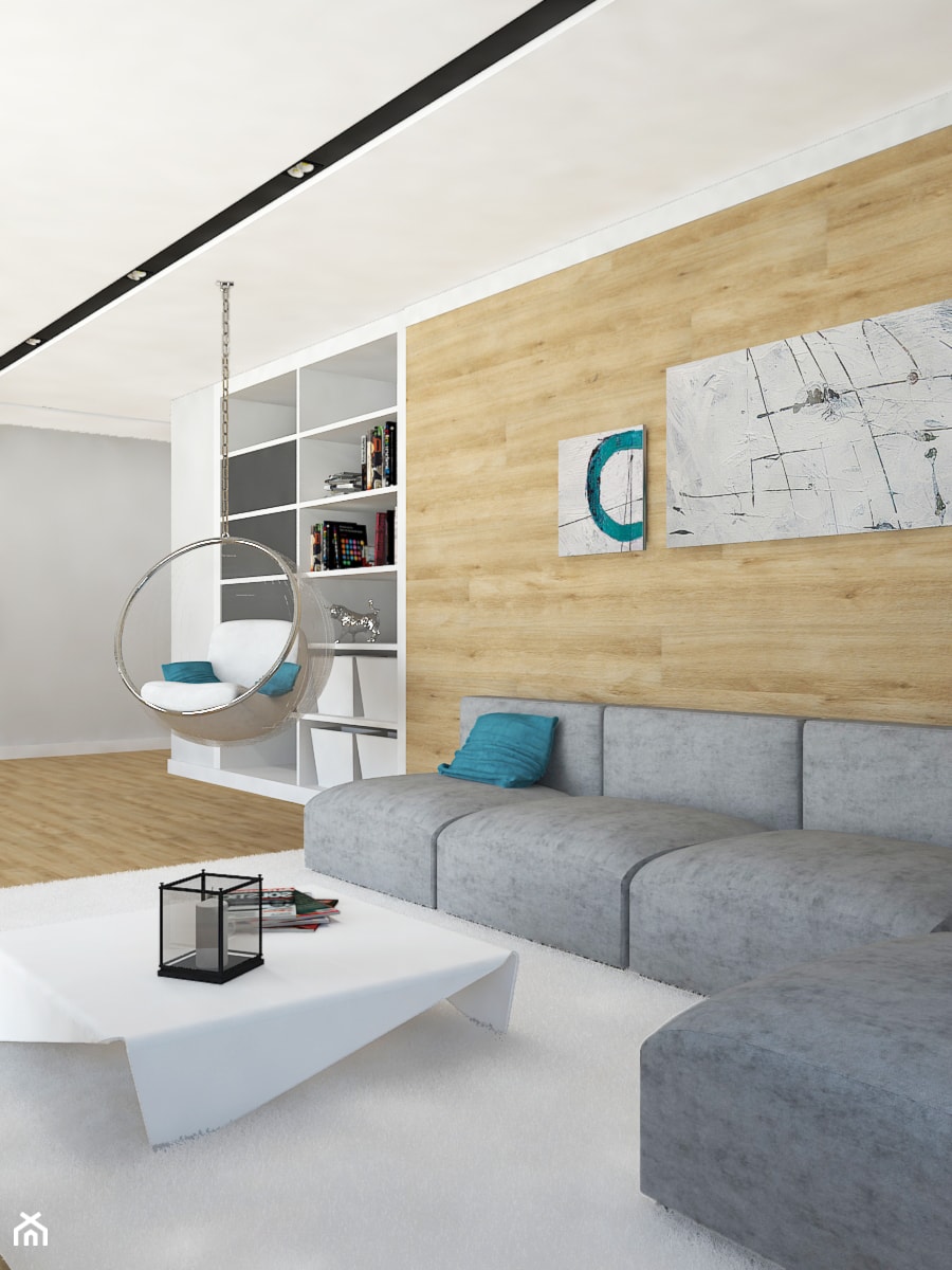 Apartament na Wilanowie - Salon, styl nowoczesny - zdjęcie od Design Factory Studio Projektowe