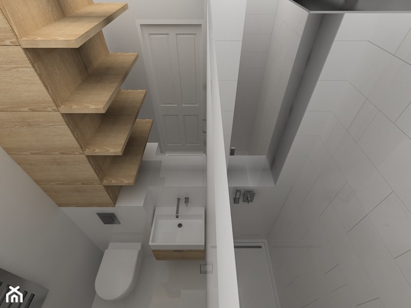 W kamienicy na Piotrowskiej - Mała łazienka, styl skandynawski - zdjęcie od Design Factory Studio Projektowe