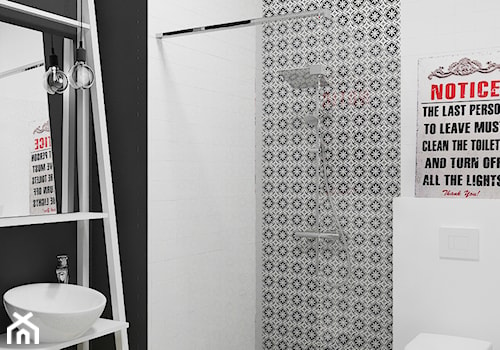 Industrialnie na Łódzkim Zdrowiu - Mała łazienka, styl industrialny - zdjęcie od Design Factory Studio Projektowe