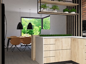 Dom jednorodzinny w Rąbieniu - Kuchnia, styl nowoczesny - zdjęcie od Design Factory Studio Projektowe