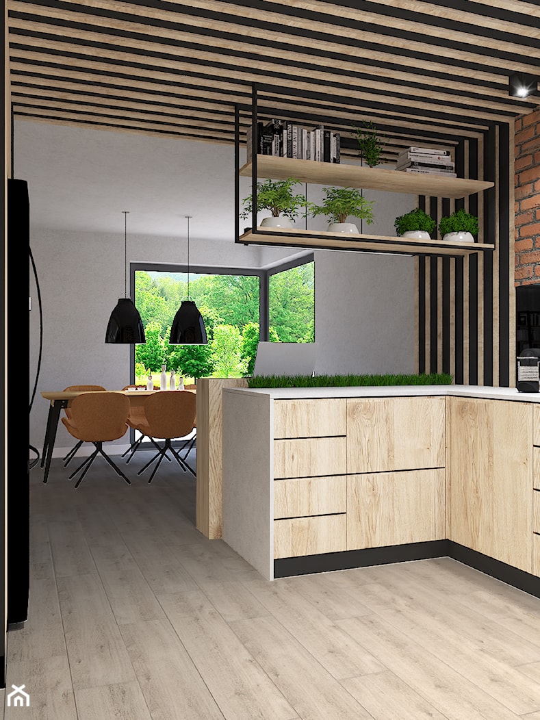 Dom jednorodzinny w Rąbieniu - Kuchnia, styl nowoczesny - zdjęcie od Design Factory Studio Projektowe - Homebook