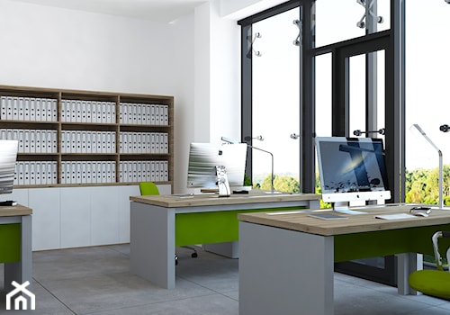Pomieszczenia biurowe - Wnętrza publiczne, styl nowoczesny - zdjęcie od Design Factory Studio Projektowe