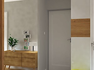Trzy pokoje na Teofilowie - Średni biały szary hol / przedpokój, styl skandynawski - zdjęcie od Design Factory Studio Projektowe