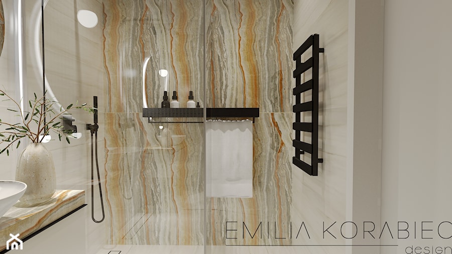 ŁAZIENKI - Łazienka, styl nowoczesny - zdjęcie od EMILIA KORABIEC DESIGN