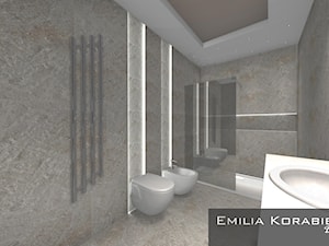 Kamienna łazienka Kasi i Piotra - zdjęcie od EMILIA KORABIEC DESIGN