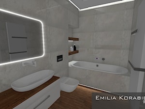 ŁAZIENKA NOWOCZESNA EMILIA KORABIEC DESIGN - zdjęcie od EMILIA KORABIEC DESIGN