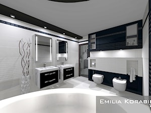 ŁAZIENKI - Łazienka, styl nowoczesny - zdjęcie od EMILIA KORABIEC DESIGN