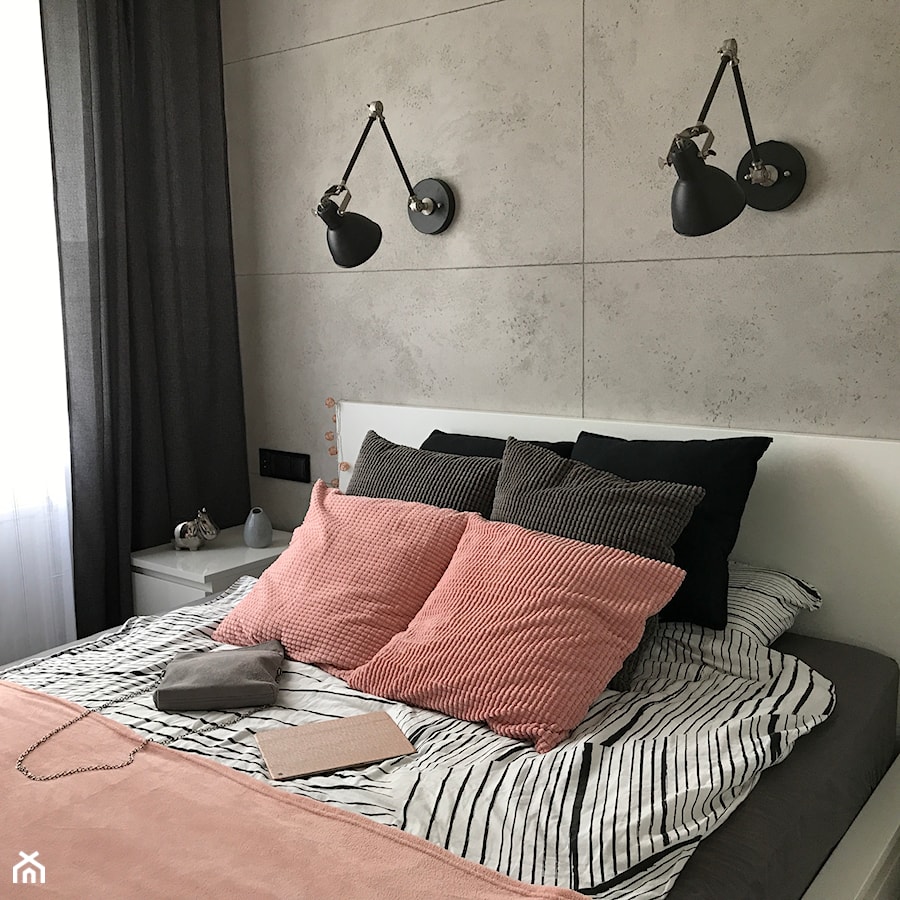 Mieszkanie w Krakowie - Mała sypialnia, styl nowoczesny - zdjęcie od aagaagusiaa