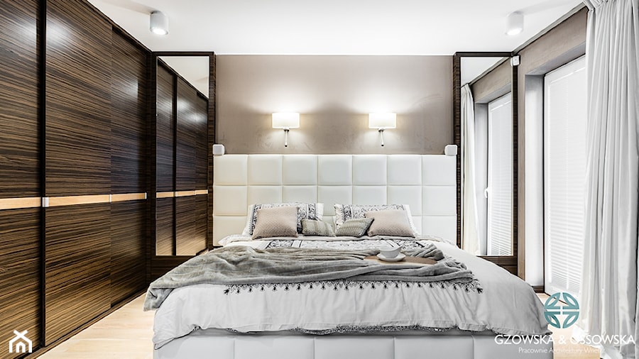 Luksusowa sypialnia - Sypialnia, styl nowoczesny - zdjęcie od Ossowska Architektura Wnętrz