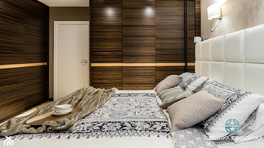 Luksusowa sypialnia - Średnia sypialnia, styl nowoczesny - zdjęcie od Ossowska Architektura Wnętrz