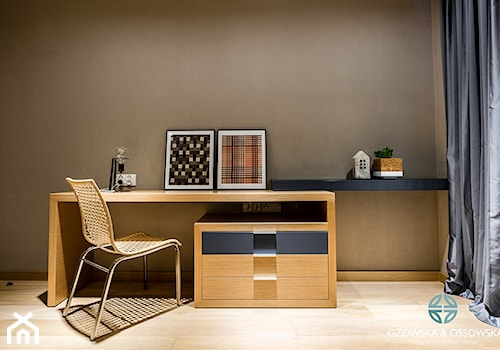 Nowoczesna rezydencja - Średnie szare biuro, styl nowoczesny - zdjęcie od Ossowska Architektura Wnętrz
