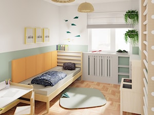 Pokój przedszkolaka - Pokój dziecka, styl skandynawski - zdjęcie od NEUROOM - wspierające pokoje dla dzieci