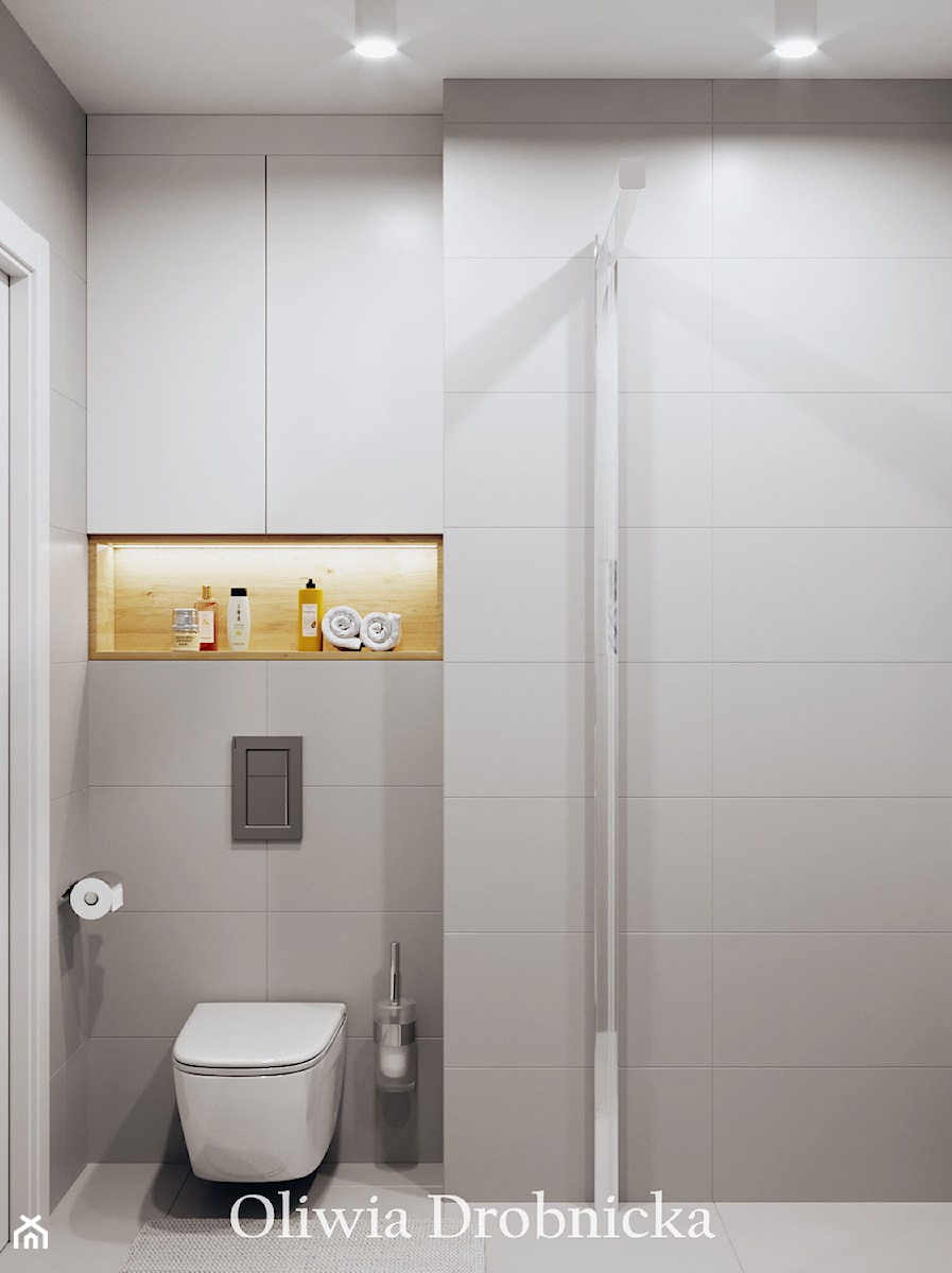 Łazienka w szrości - zdjęcie od Projektowanie Wnętrz Oliwia Drobnicka