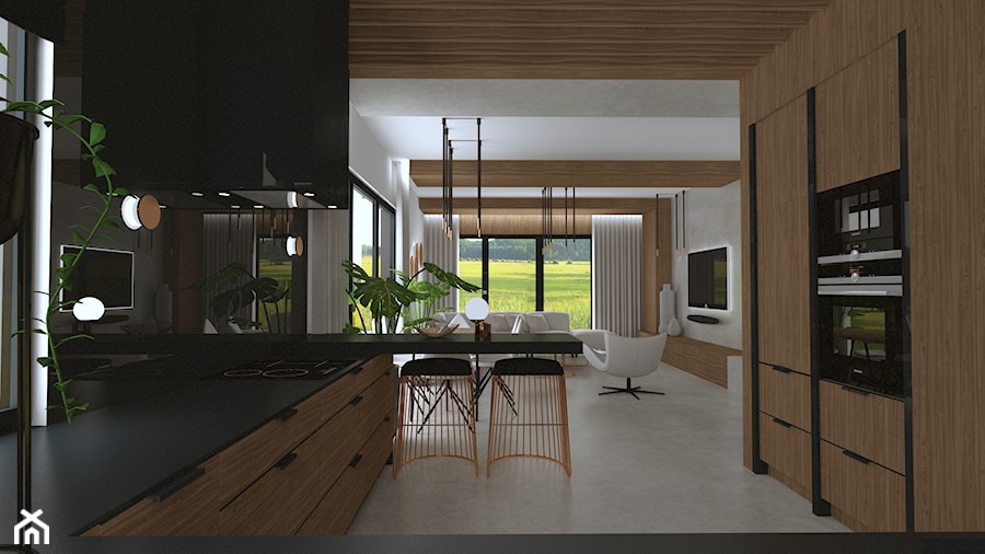 Projekt domu - Kuchnia, styl nowoczesny - zdjęcie od KOKOdesign - STUDIO PROJEKTOWE - Polska