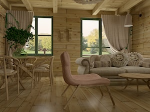 Dom w lesie - Salon, styl nowoczesny - zdjęcie od KOKOdesign - STUDIO PROJEKTOWE - Polska