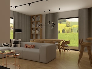 Dom na Warmii - Salon, styl nowoczesny - zdjęcie od KOKOdesign - STUDIO PROJEKTOWE - Polska