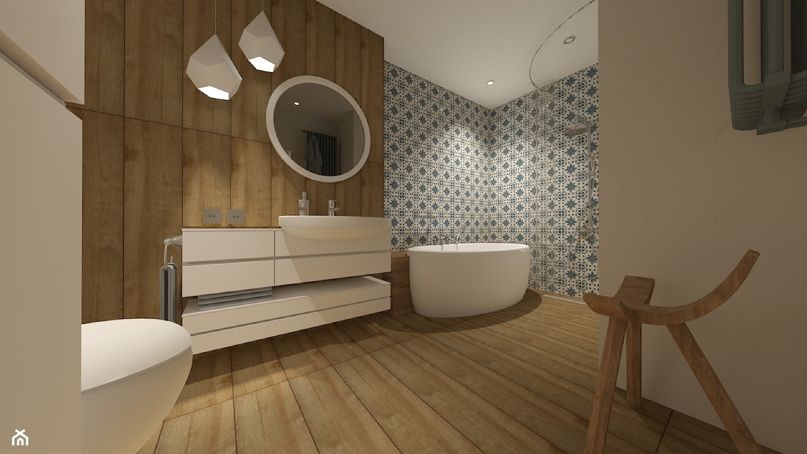 Projekt łazienki - zdjęcie od KOKOdesign - STUDIO PROJEKTOWE - Polska - Homebook