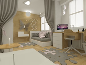 Mieszkanie w bloku pokój dziewczynki - zdjęcie od KOKOdesign - STUDIO PROJEKTOWE - Polska
