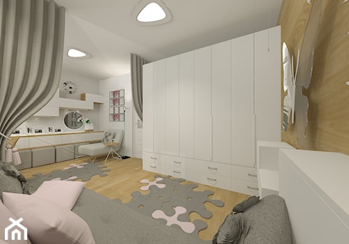 Mieszkanie w bloku pokój dziewczynki - zdjęcie od KOKOdesign - STUDIO PROJEKTOWE - Polska