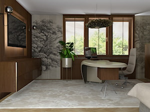 Gabinet z biurkiem proj. Karim Rashid - Sypialnia, styl nowoczesny - zdjęcie od KOKOdesign - STUDIO PROJEKTOWE - Polska