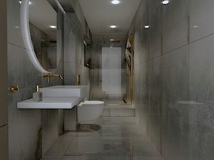 łazienka w turkusach - Łazienka, styl minimalistyczny - zdjęcie od KOKOdesign - STUDIO PROJEKTOWE - Polska