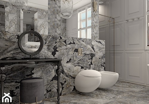 salon łazienkowy - Łazienka, styl glamour - zdjęcie od KOKOdesign - STUDIO PROJEKTOWE - Polska