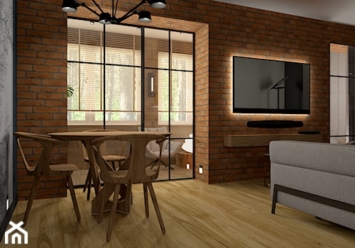 Apartament - Salon, styl industrialny - zdjęcie od KOKOdesign - STUDIO PROJEKTOWE - Polska