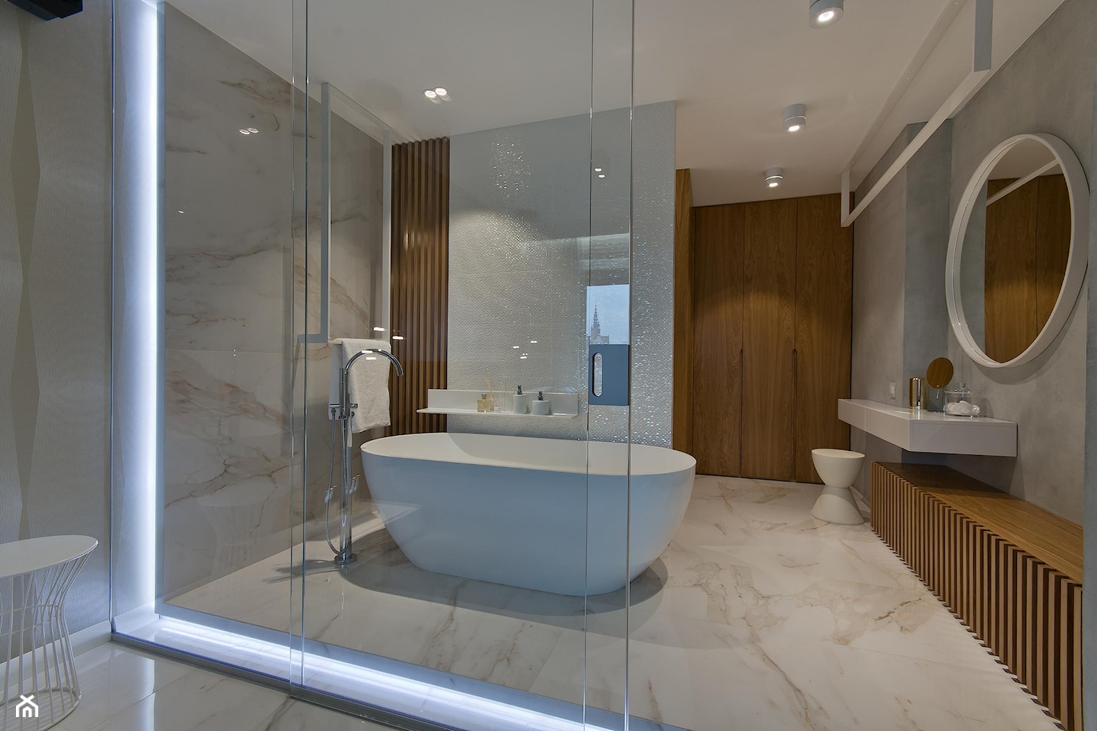 REALIZACJA GDAŃSK - Duża bez okna jako pokój kąpielowy łazienka, styl nowoczesny - zdjęcie od Studio Estima Sopot - Homebook